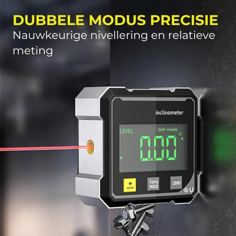 π₯4-Zijdige Magnetische Digitale Hoekmeter met Laser