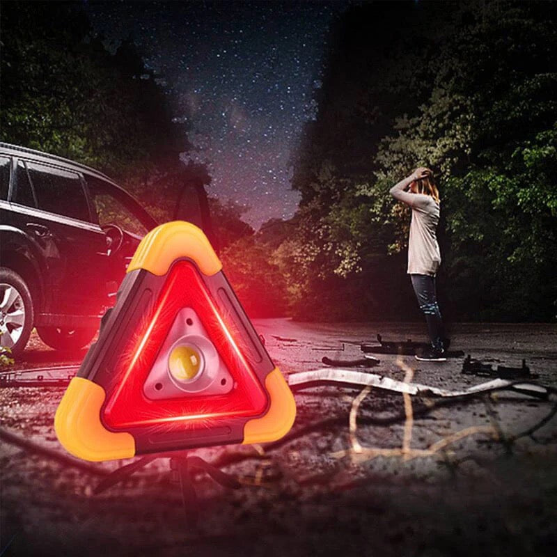 2-in-1 LED Gevarendriehoek op Zonne-Energie