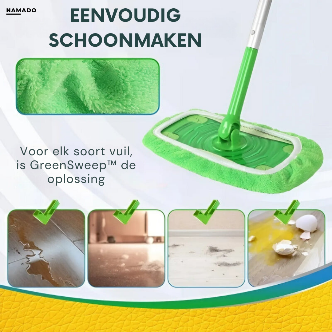 Namado GreenSweep™ - Herbruikbare mop voor Swiffer | 2+2 GRATIS