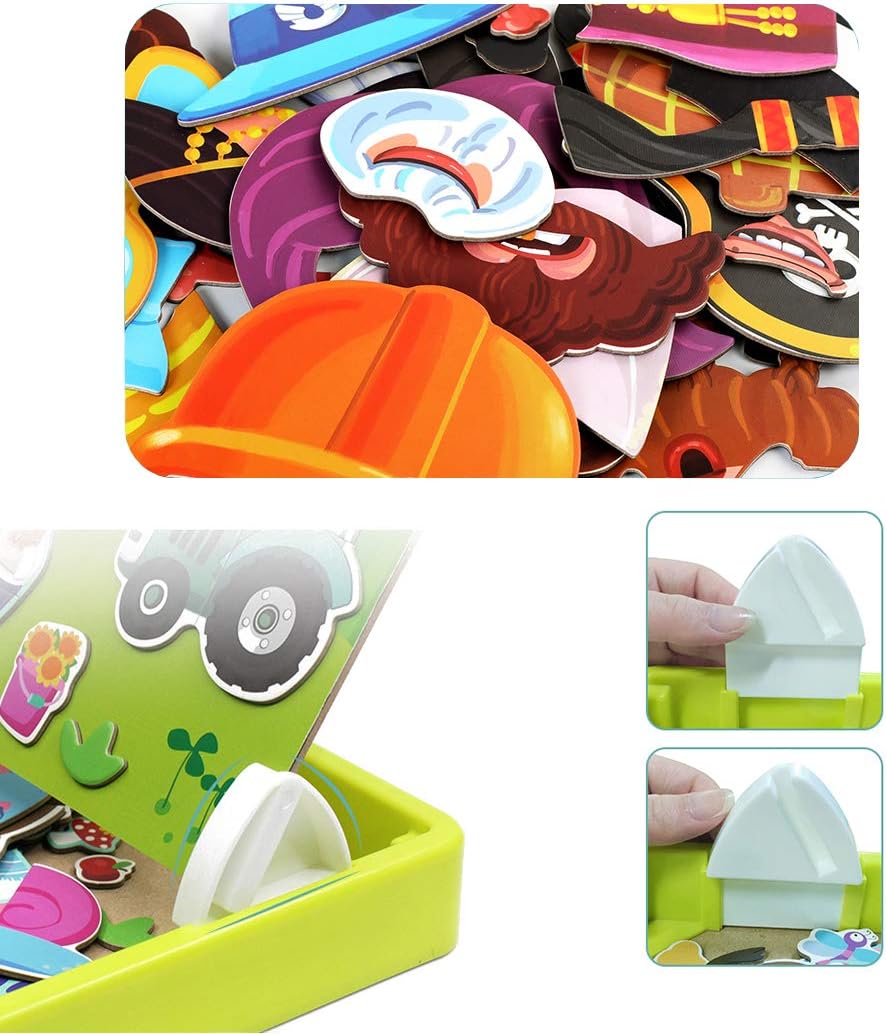 Magnetische puzzels Face Dress Up Reisspel Dubbelzijdig Educatief leerspeelgoed voor kleuter