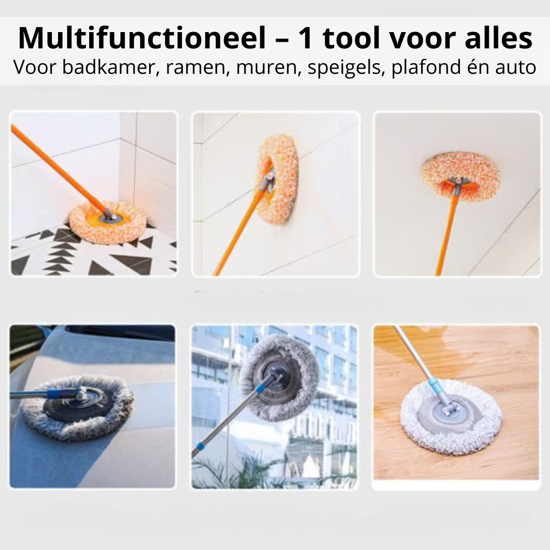 TopClean360™ Mop - Tot aan het plafond, in elke hoek