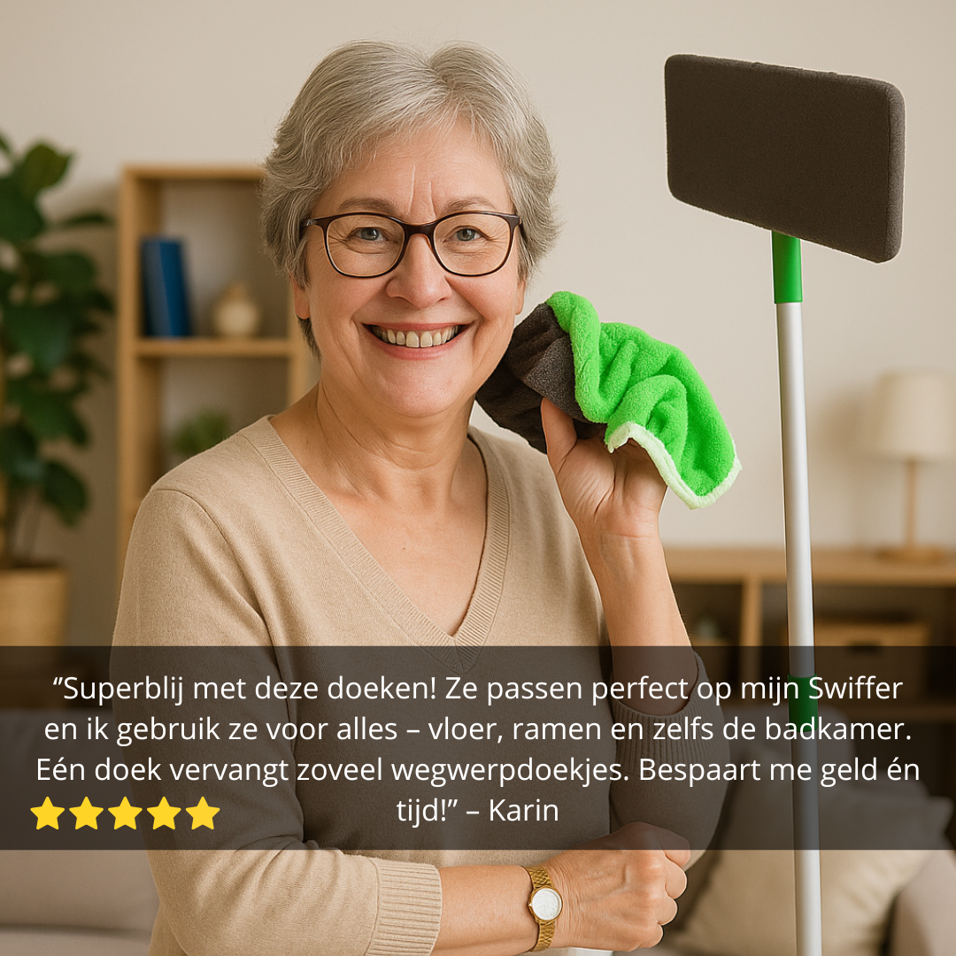 GreenSweep™ - Herbruikbare mop voor Swiffer | 2+2 GRATIS