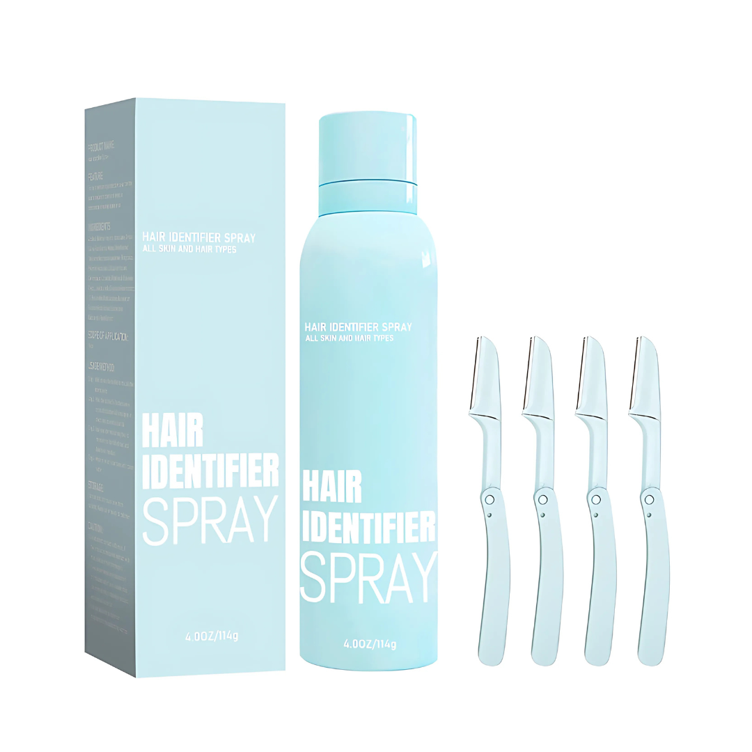 HairIdentifier 1+1 GRATIS: Gemakkelijk Te Gebruiken Gezichtshaar Identificatie Spray Met Scheermessen