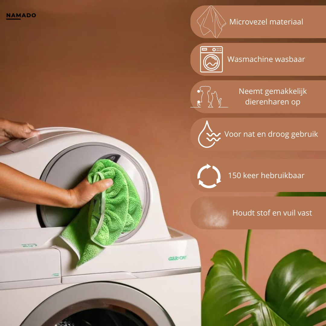 Namado GreenSweep™ - Herbruikbare mop voor Swiffer | 2+2 GRATIS