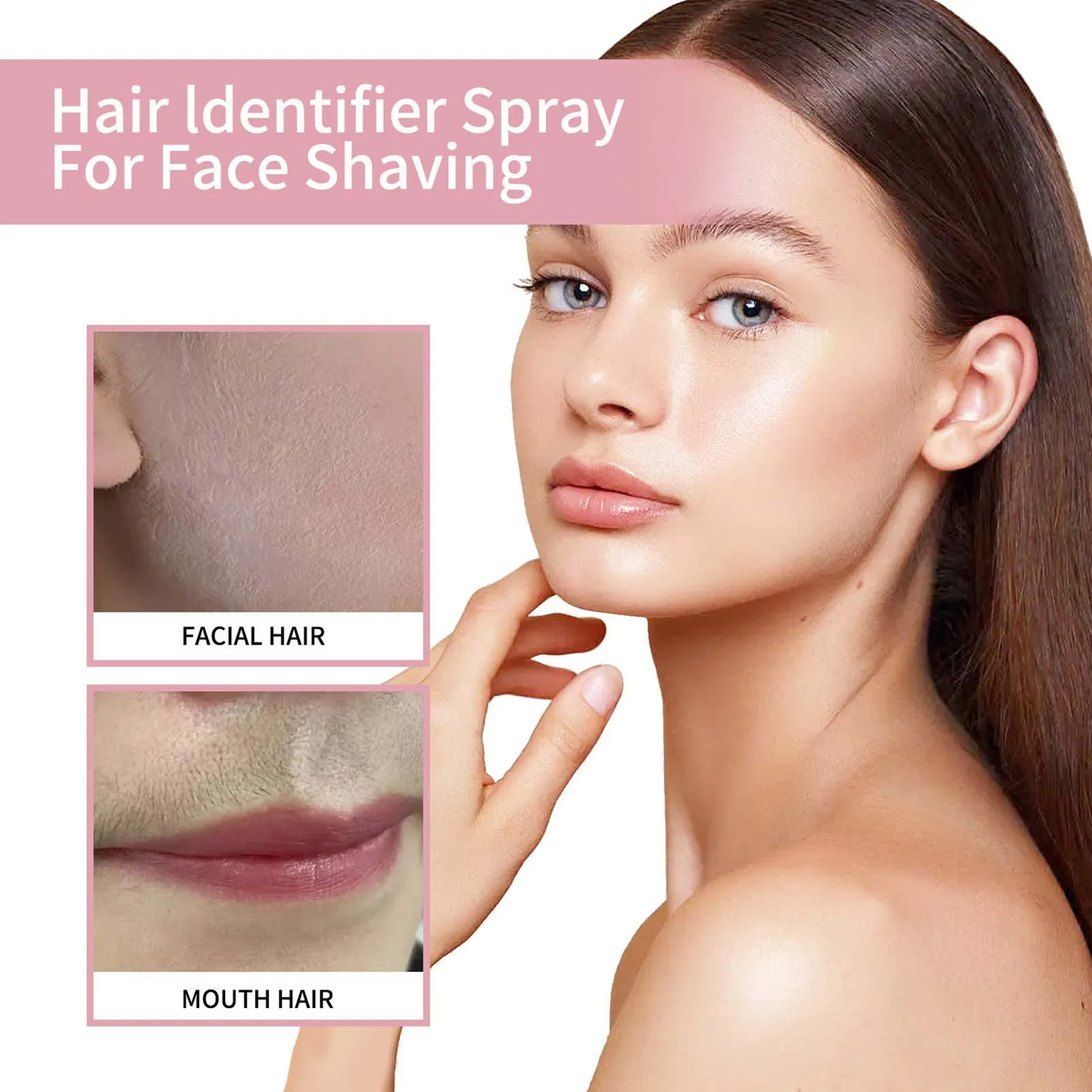 HairIdentifier 1+1 GRATIS: Gemakkelijk Te Gebruiken Gezichtshaar Identificatie Spray Met Scheermessen