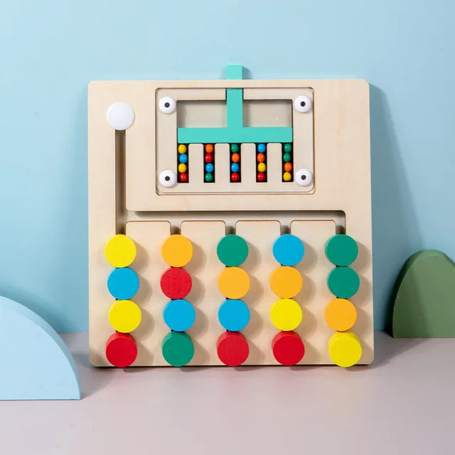 Montessori Wooden Color Matching Puzzle | Boost Cognitive and Motor Skills