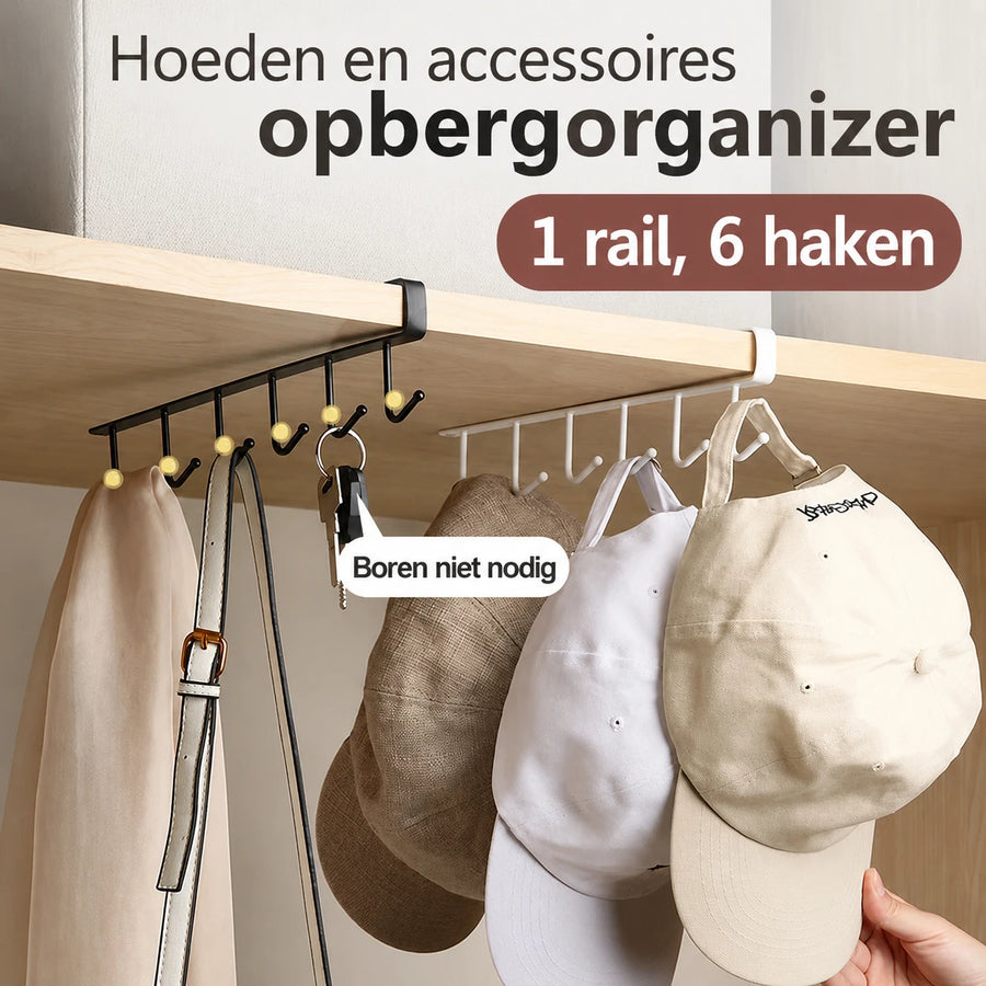 IJzeren Onderplank Hangrek met 6 Haken