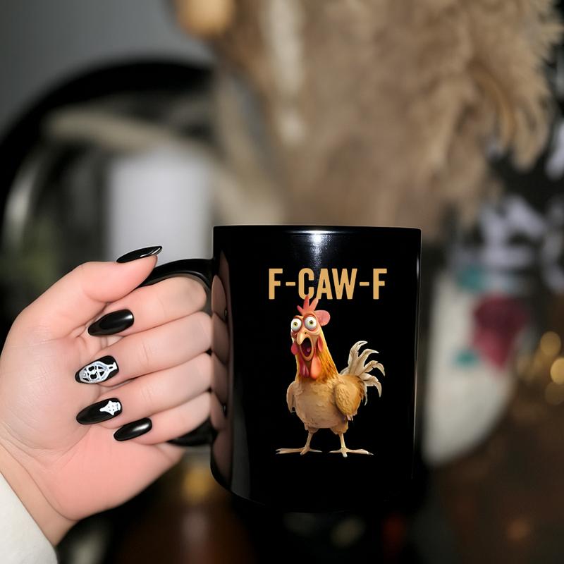 🔥LAATSTE DAG UITVERKOOP 50% KORTING!!🏆Flash Sale⚡ 50.000+ VERKOCHT! Bijna uitverkocht-💥F-Caw-F Grappige kippenmok