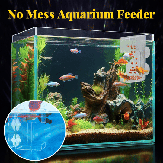 Rommelvrije aquarium voederbak