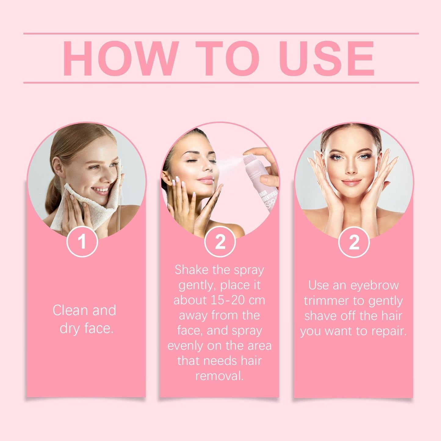 HairIdentifier 1+1 GRATIS: Gemakkelijk Te Gebruiken Gezichtshaar Identificatie Spray Met Scheermessen