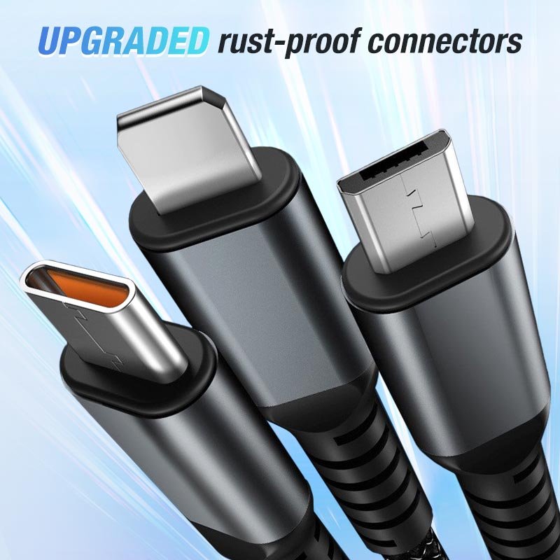 ChargingCable 1+1 GRATIS: 100W Universele 3-In-1 Snellaadkabel