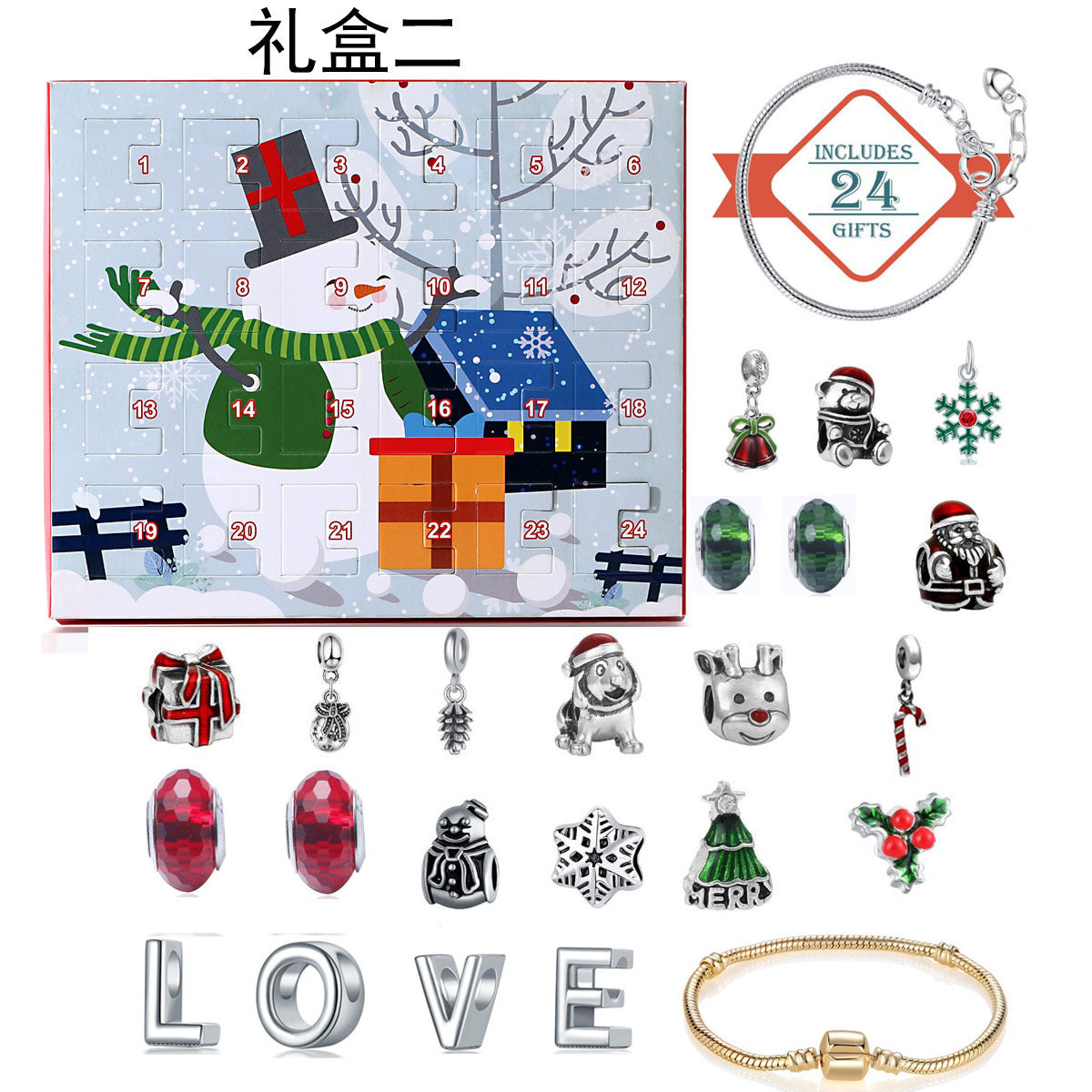 🎅🎄DIY 24 Dagen Kerst Countdown Kalender Armbandenset