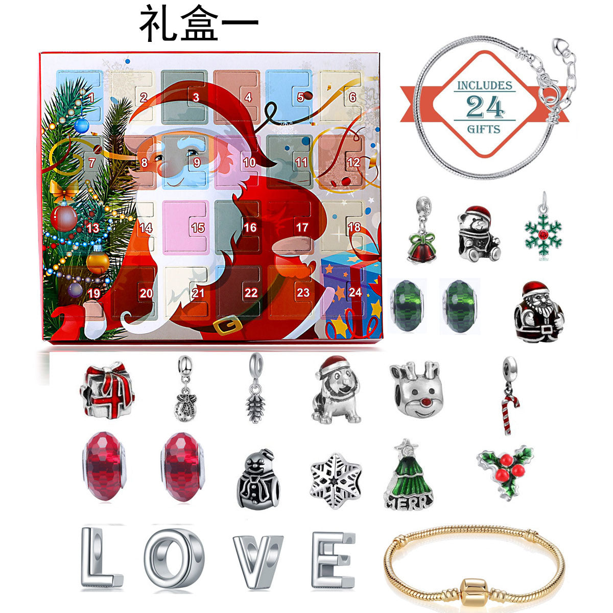 🎅🎄DIY 24 Dagen Kerst Countdown Kalender Armbandenset