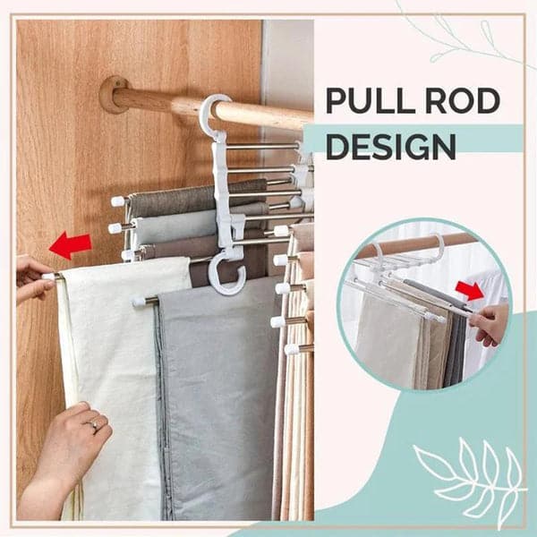 Multifunctioneel broekenrek-Uw garderobe opruimen(🔥KOOP 5 KRIJG 3 GRATIS🔥 )