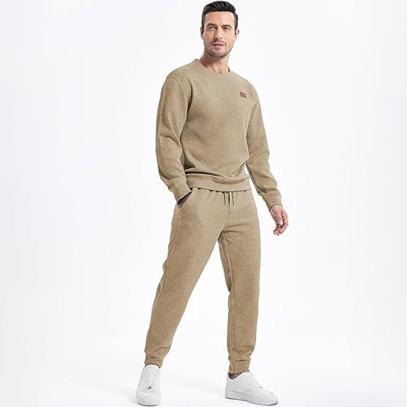 π₯55% kortingπ₯Heren Gebreide Jacquard 2-Delige Set - Sweatshirt & Joggingbroek