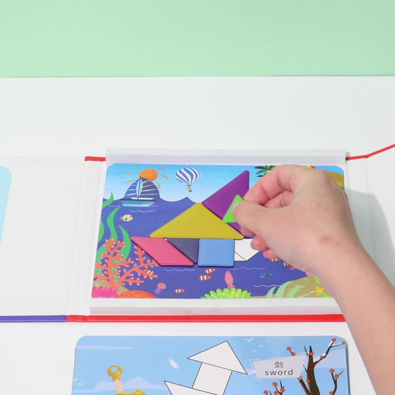 πMagnetische tangram -puzzelset voor kinderen
