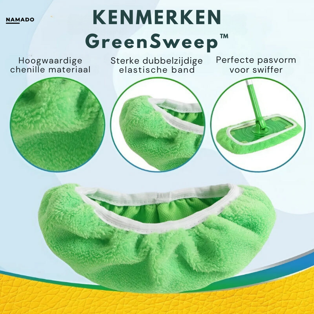 Namado GreenSweep™ - Herbruikbare mop voor Swiffer | 2+2 GRATIS