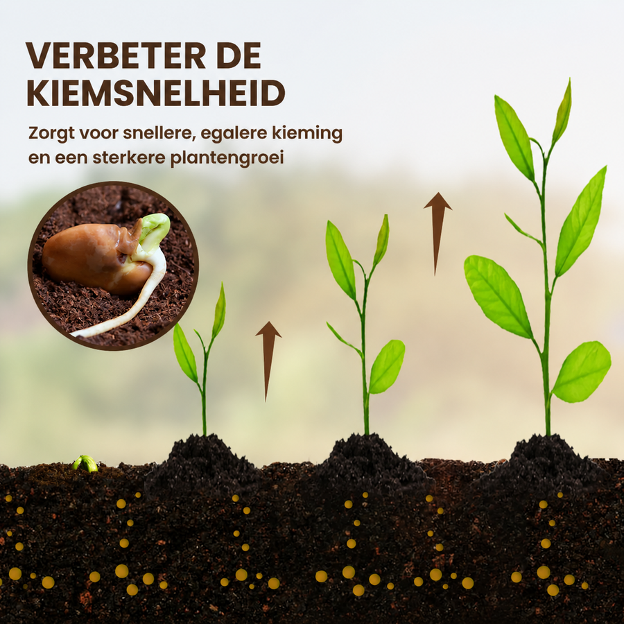 Wateroplosbare bodemactivator voor sterkere planten
