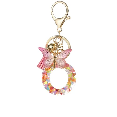 Vlinderletter Sleutelhanger, Levendig, Duurzaam En Lichtgewicht Cadeau