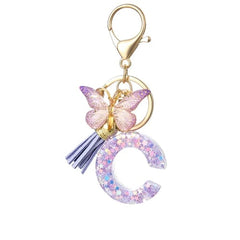 Vlinderletter Sleutelhanger, Levendig, Duurzaam En Lichtgewicht Cadeau