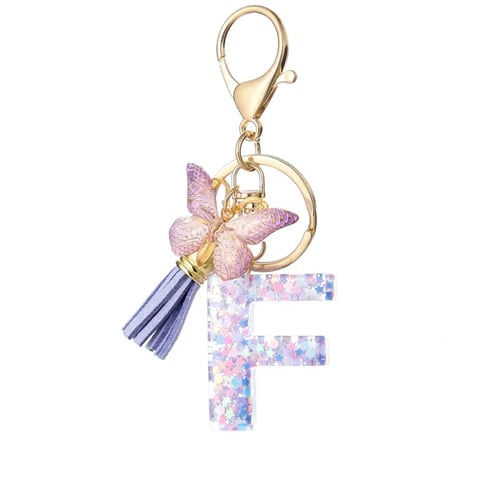 Vlinderletter Sleutelhanger, Levendig, Duurzaam En Lichtgewicht Cadeau