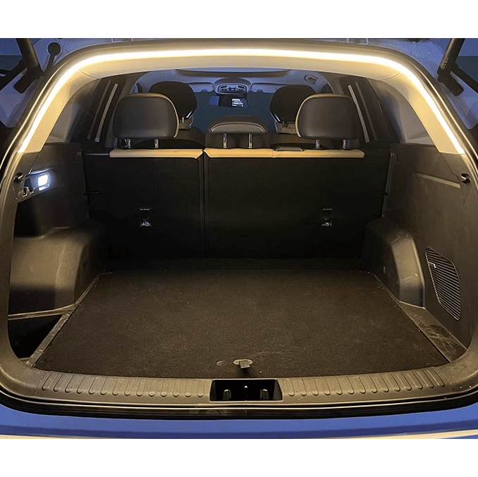 Dynamisch vloeiende kofferbakverlichtingsstrip