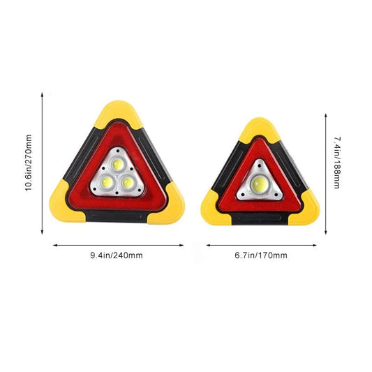 2-in-1 LED Gevarendriehoek op Zonne-Energie