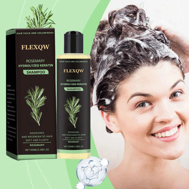 Rozemarijn-keratineshampoo voor herstel en glans