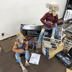 Grappige Geanimeerde Duellerende Banjo-skeletten