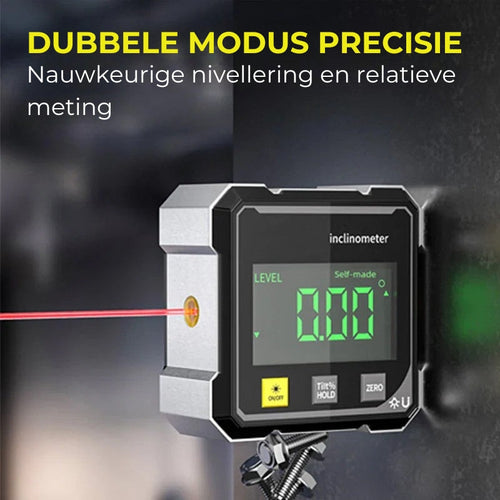 🔥4-Zijdige Magnetische Digitale Hoekmeter met Laser