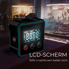 🔥4-Zijdige Magnetische Digitale Hoekmeter met Laser