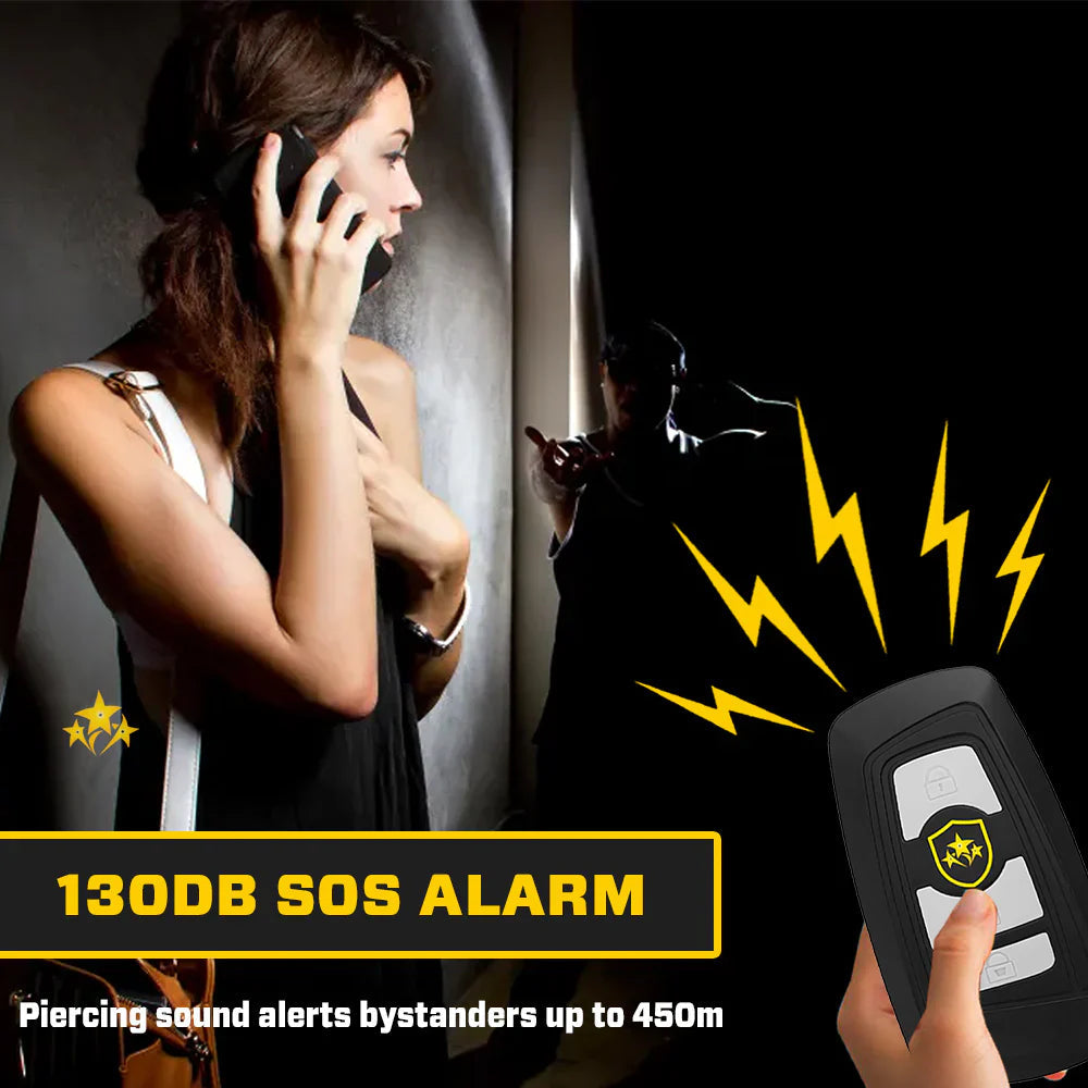 🔥 Jouw 3-in-1 Security Tool met Zaklamp, Alarm en Zelfverdediging