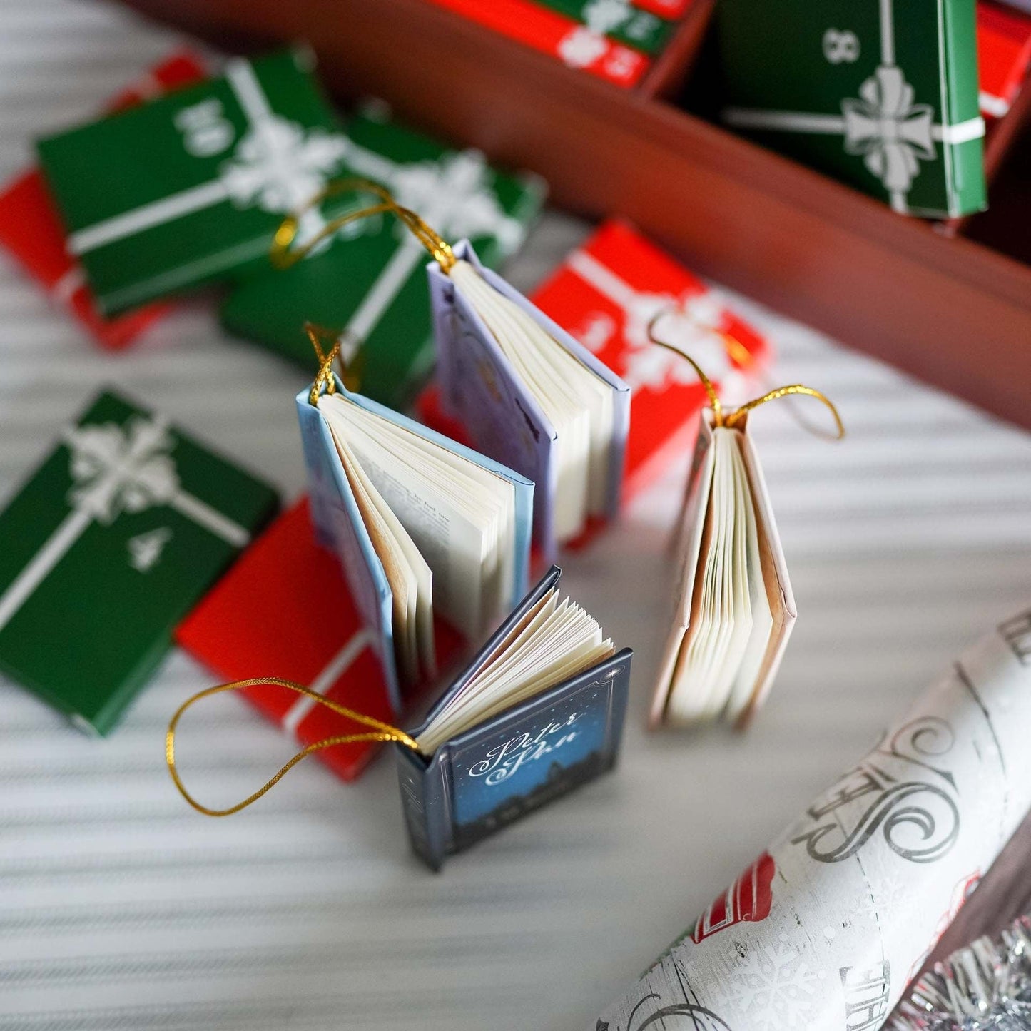 Miniboek Ornament Adventskalender