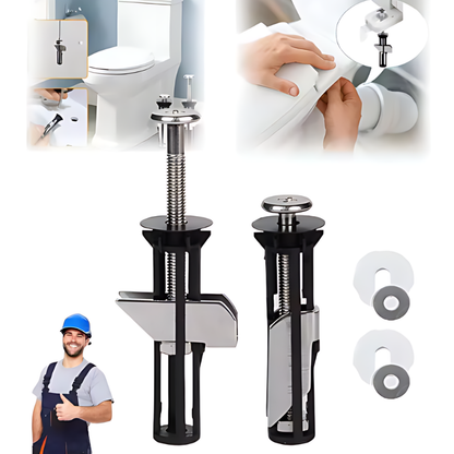 Globetrek° ToiletBolt 1+1 Set GRATIS: Zware Toiletbril Vergrendelingsbout En Schroevenset