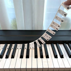 KeyboardLabel – Verwijderbare Siliconen Notenstroken voor Piano & Keyboard