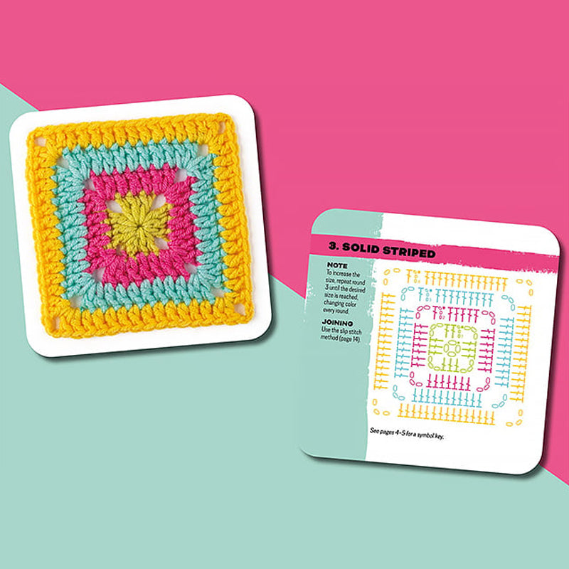 CrochetCards: Gids voor Haakvierkantjes - Complete Kaartenset voor Haken