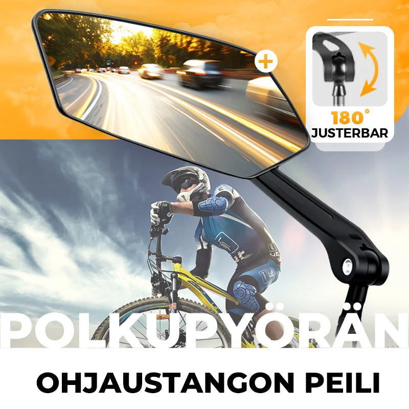Verstelbare fietsspiegel voor op het stuur
