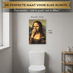 Mona Lisa Neushoudende Canvas Kunst（Exclusief Frame)