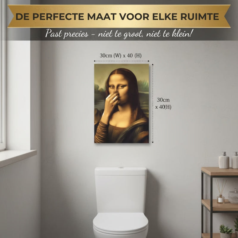 Mona Lisa Neushoudende Canvas Kunst（Exclusief Frame)