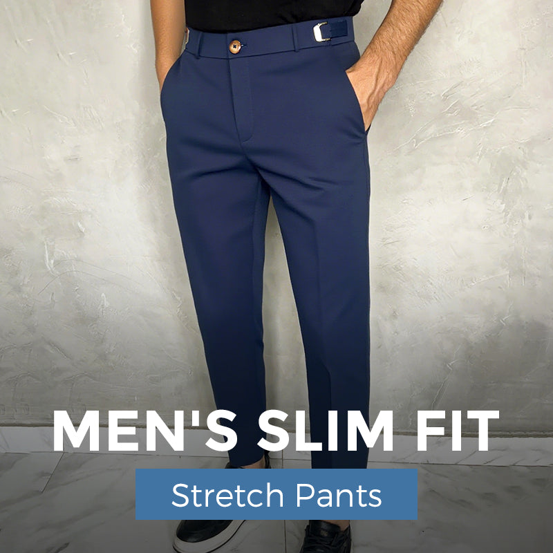 Slim Fit Herenbroek met Stretch – Stijlvol & Comfortabel