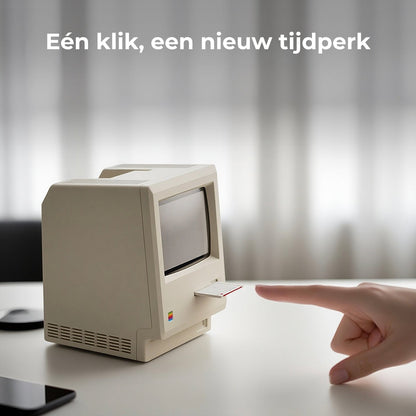 Retro Maclock Mini Mac Klok