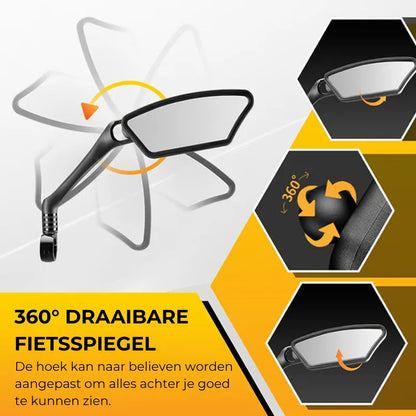 360° drehbarer und verstellbarer Fahrradspiegel