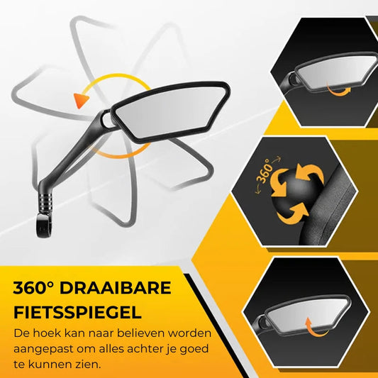 360° drehbarer und verstellbarer Fahrradspiegel