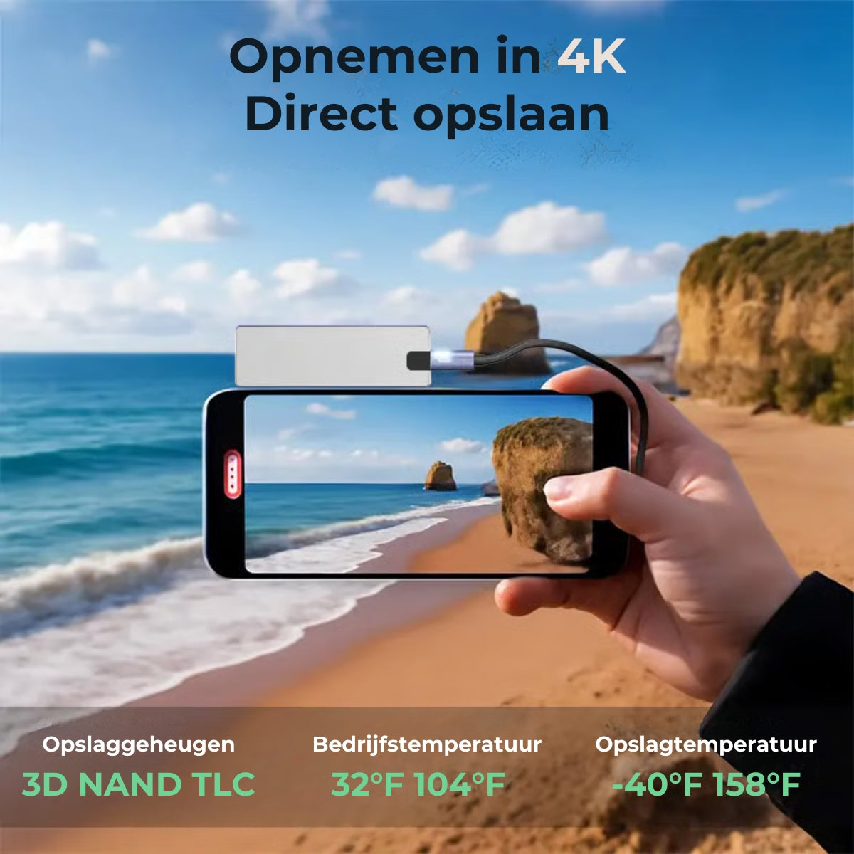 Externe opslag met hoge snelheid via USB 3.0