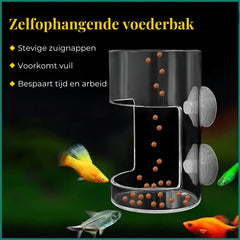 Rommelvrije aquarium voederbak