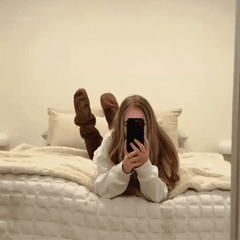 Goose Down Knee Socks For Christmas