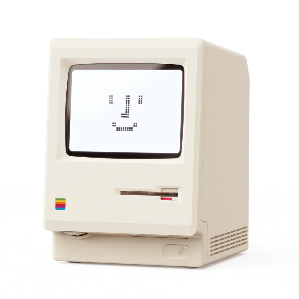 Retro Maclock Mini Mac Klok