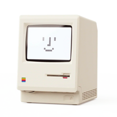 Retro Maclock Mini Mac Klok