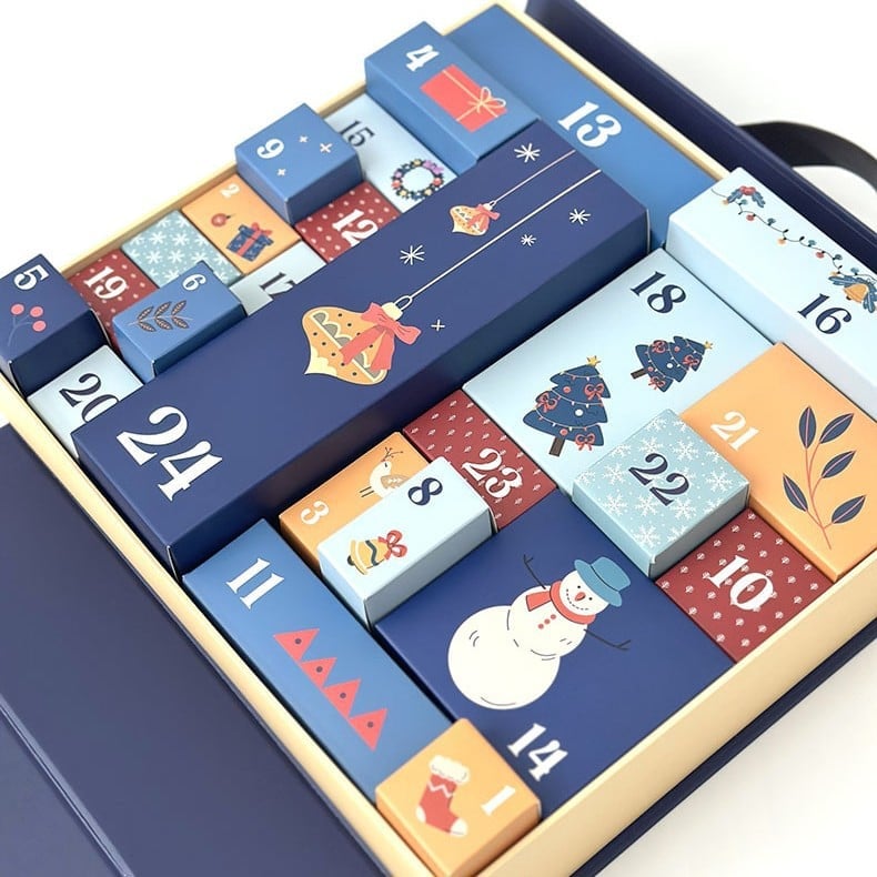 🎁 24 dagen vol verrassingen — Roze marmeren adventskalender 2025