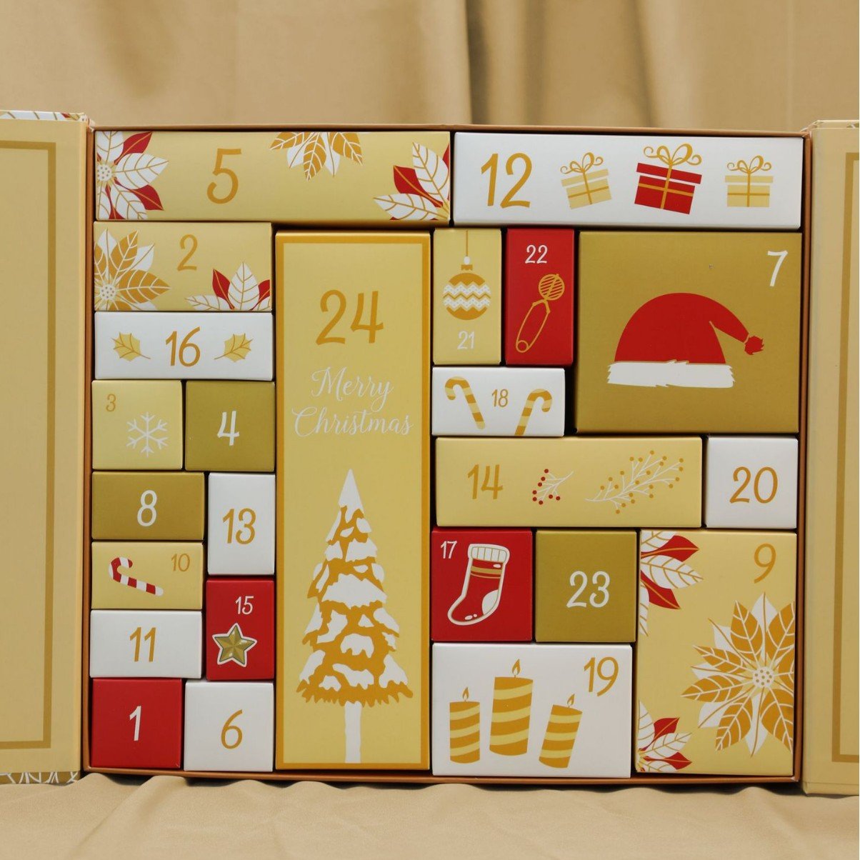🎁 24 dagen vol verrassingen — Roze marmeren adventskalender 2025